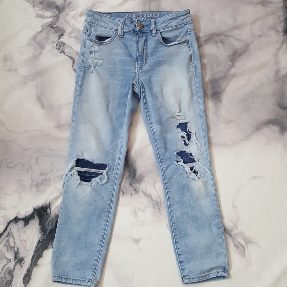 High rise AE capri jeggings